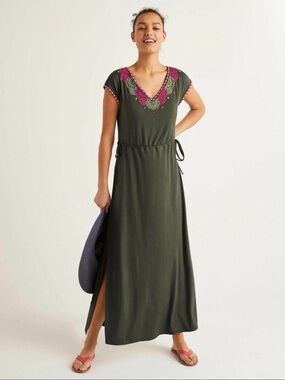 Boden | Dresses | Boden Ruched Bust Satin Maxi Dress | Poshmark
